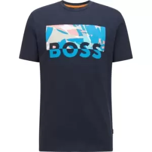 Image of Boss Boss Thinking 3 T-Shirt Mens - Blue