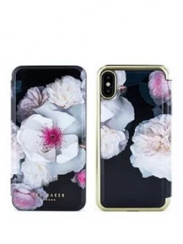 Image of Ted Baker Mirror Folio Case iPhone X ; Nalibise - Chelsea Black