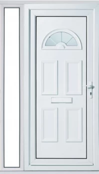 Image of Wickes Carolina 1 Sidelight Upvc Door Set 2085 x 1220mm Left Hand Hung