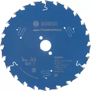 Image of Bosch Expert Construct Wood Cutting Saw Blade 165mm 24T 20mm
