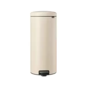 Image of Brabantia NewIcon Pedal Bin 30L Soft Beige Brown