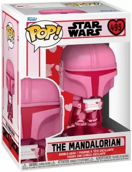 Image of Star Wars The Mandalorian (Valentines Day) Vinyl Figur 495 Funko Pop! multicolor