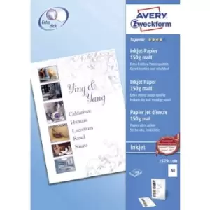 Image of Avery-Zweckform Superior Inkjet Paper 2579-100 Inkjet printer paper A4 150 g/m² 100 sheet White