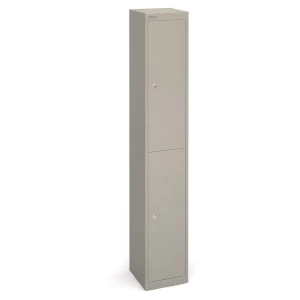 Image of Bisley 2 Door Locker - Grey