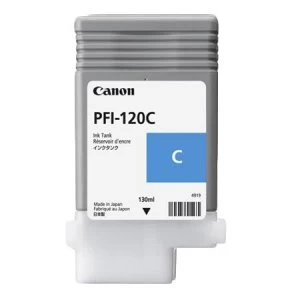 Image of Canon PFI120C Cyan Ink Cartridge