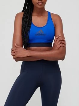 Image of adidas Don't Rest Alphaskin Bra Medium Support - Blue Size M, Women