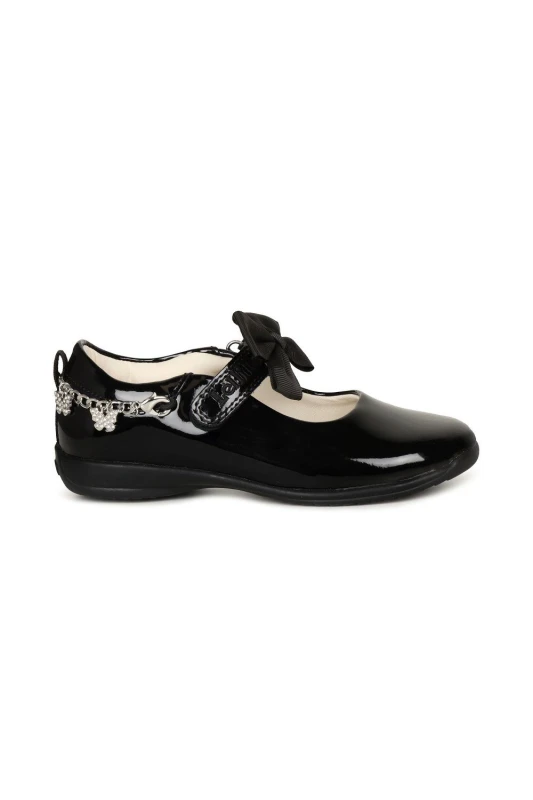 Image of Lelli Kelly Girl's 'Izzy' School Shoes in Black Size: Infant 11.5 Black Female Infant 11.5