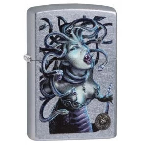 Image of Zippo Anne Stokes Venemous Medusa Street Chrome Finish Windproof Lighter