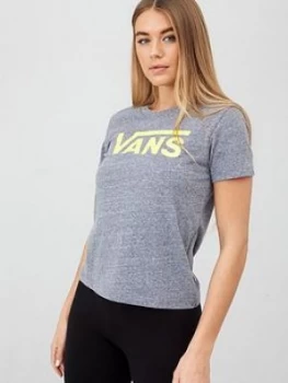 Image of Vans Flying V Crew Tee - Grey Heather, Size XS, Women