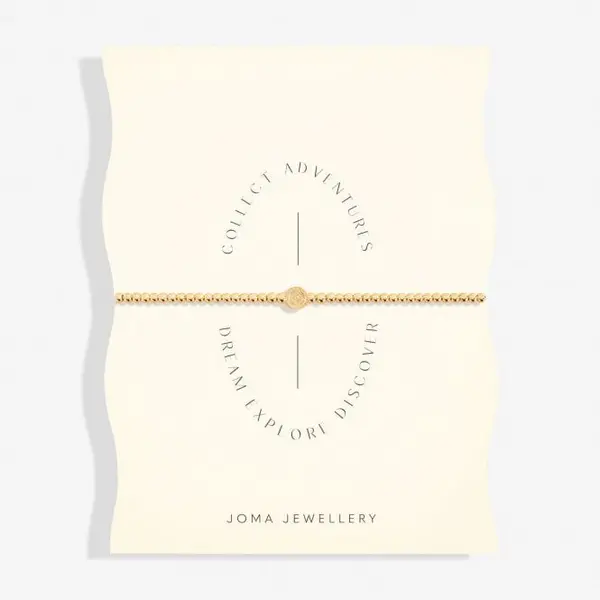 Image of Collect Adventures Dream Explore Discover Gold Plated 17.5cm Bracelet 6783