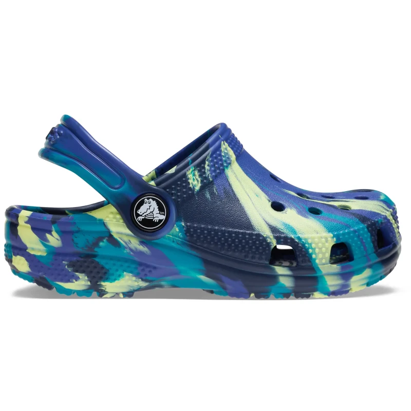 Image of Crocs Baby clogs Crocs Classic Marbled T Bleu Unisex 24/25