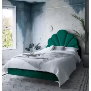 Image of Hendo Bed Single Plush Velvet Green