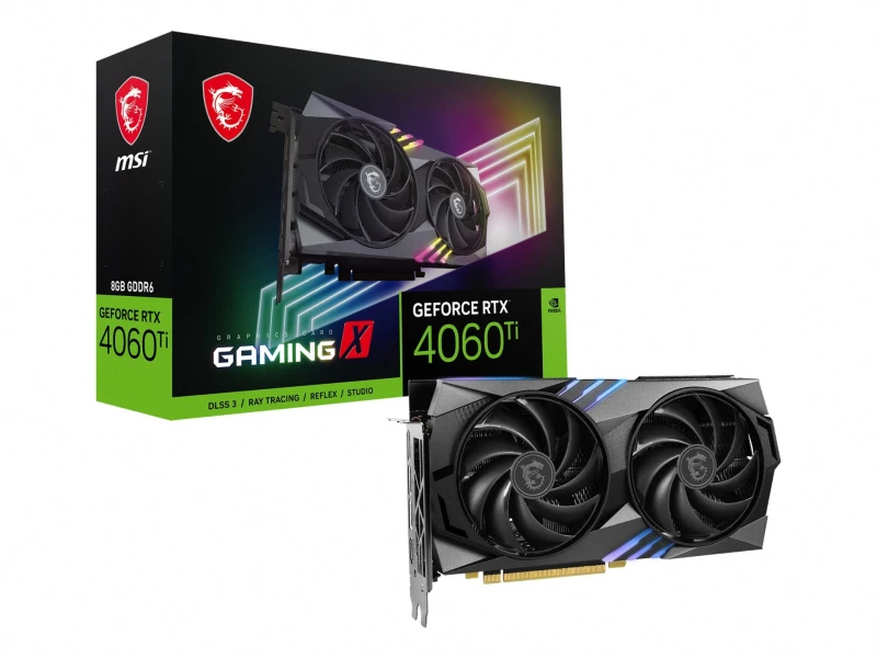 Image of MSI VGA 8GB RTX4060TI GAMING X 8G 3xDP/HDMI GeForce RTX 4060 Ti...