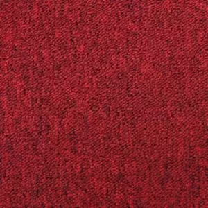 Image of 20 x Scarlet Red Carpet Tiles 5 Square Metres Commercial Hard - Scarlet Red