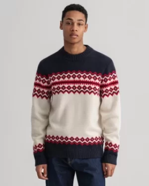 Image of GANT Holiday Fair Isle Crew Neck Sweater