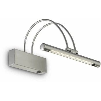 Image of Ideal Lux Lighting - Ideal Lux Bow - LED Small Picture Wall Light Nickel