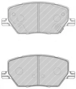 Image of Ferodo FDB4688 Brake Pad Set Front Axle Premier Car