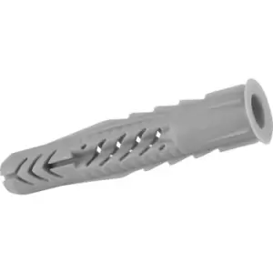 Image of Fischer Nylon UX-R Universal Plug with Rim 6 x 35mm (100 Pack) in Grey