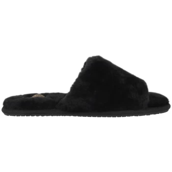 Image of Biba Sheepskin Mule Sliders - Black