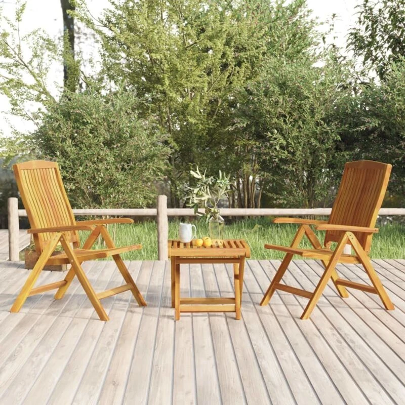 Image of VIDAXL 3 Piece Garden Lounge Set Solid Wood Teak Vidaxl 8720845886455