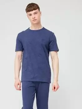 Image of BOSS Tegood Regular Fit T-Shirt - Navy, Size S, Men