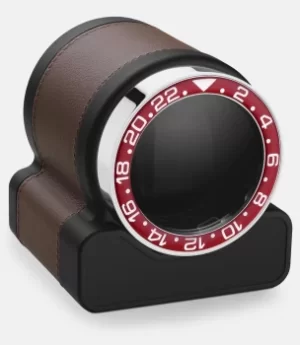 Image of Scatola del Tempo Watch Winder Rotor One Chestnut Red Bezel