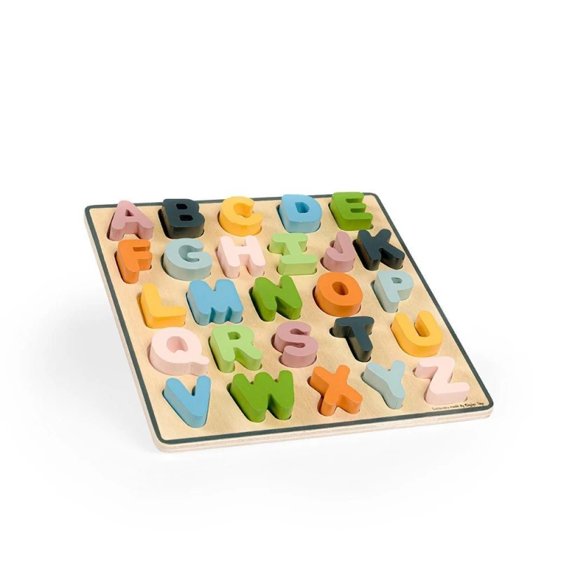 Image of Bigjigs Toys Wooden Uppercase ABC Puzzle Multi unisex