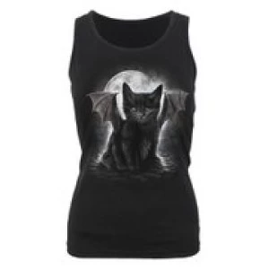 Image of Spiral Womens BAT CAT Razor Back Top - Black