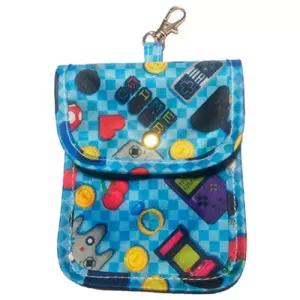 Image of Blue Face Covering & Hand Sanitiser Pouch