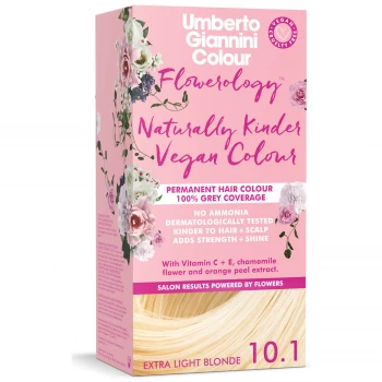 Image of Umberto Giannini Flowerology Naturally Kinder Colour - Extra Light Blonde 10.1 195ml