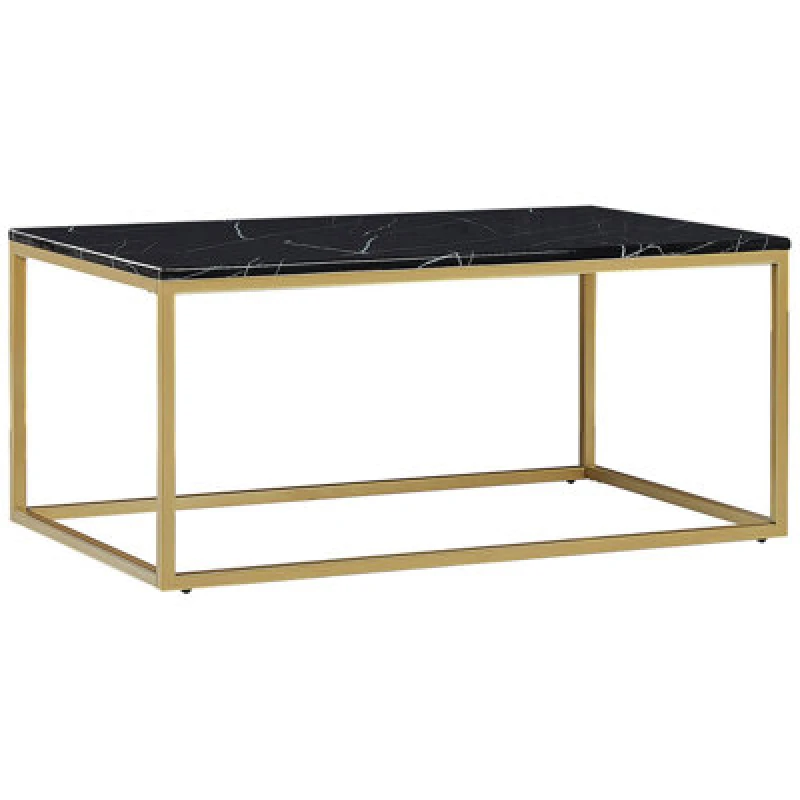 Image of Beliani Coffee Table Delano Black/ Gold