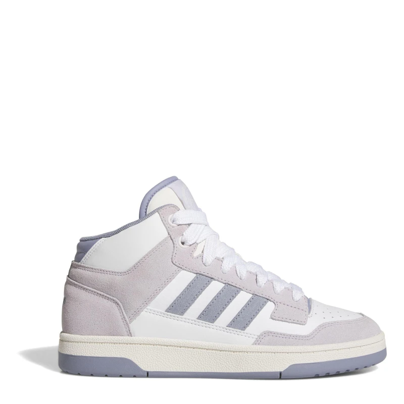 Image of adidas Rapid Court Mid Shoes Womens - White White 4