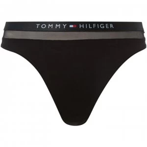 Image of Tommy Bodywear Sheer Flex Micro Thong - Black