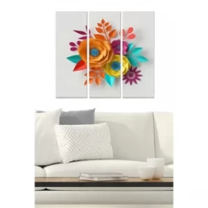 Image of MDF627025997 Multicolor Decorative MDF Painting (3 Pieces)
