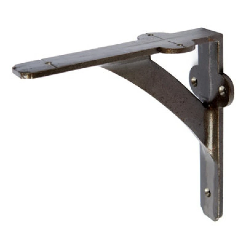 Image of Hammer and Tongs Hammer & Tongs Iron Shelf Bracket - D150mm - Raw