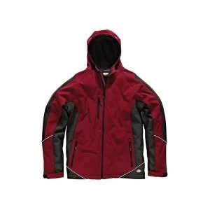 Image of Dickies Two Tone Softshell Red/Black Jacket - M (40-42in)