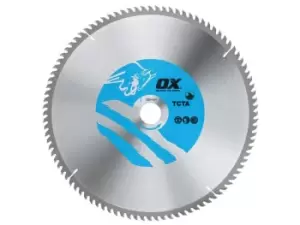 Image of OX Tools OX-TCTA-30030100 OX Alu/Plastic/Laminate Cutting Circular Saw Blade 300mm x 30 x 100T TCG