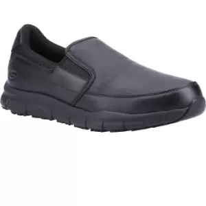 Image of Skechers Nampa Groton Mens Work Shoes Black Size 9