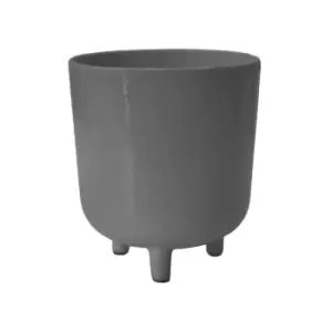 Image of Lecce Grey Speckled Planter H24Cm D20Cm