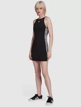 Image of adidas Originals 3 Stripes Dress - Black, Size 6, Women