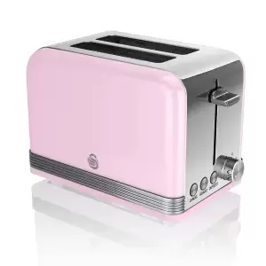 Image of Swan ST19010PN 2 Slice Retro Toaster