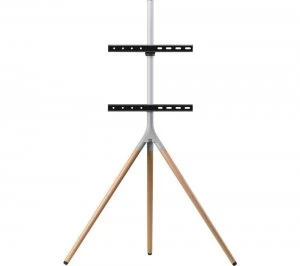 Image of ONE FOR ALL WM 7472 420 mm TV Stand with Bracket - Oak & Silver Grey, Silver