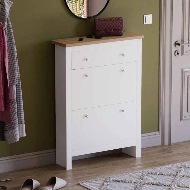 Image of Lassic Vida Designs Arlington Shoe Cabinet White unisex One Size