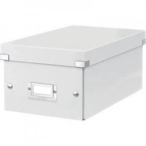 Image of Leitz DVD jewel case 22 DVDs Rigid cardboard (laminated) White (W x H x D) 190 x 135 x 320 mm 6042-00-01