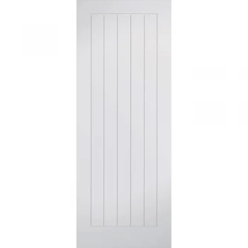 Image of LPD Mexicano Panel White Primed Internal Flush FD30 Fire Door - 1981mm x 762mm (78 inch x 30 inch)