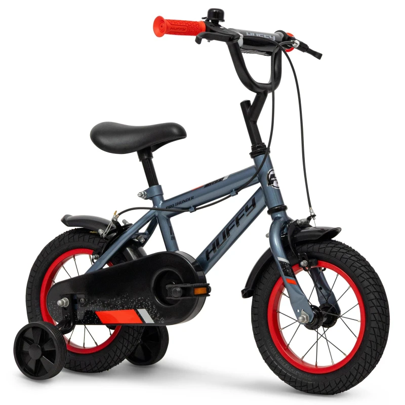 Image of Huffy Pro Thunder 12-inch Bike, 3-5 years, Grey Grey unisex 12