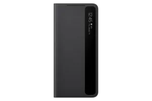 Image of Samsung Galaxy S21 Ultra 5G Clear View Cover in Black (EF-ZG998CBEGEW)