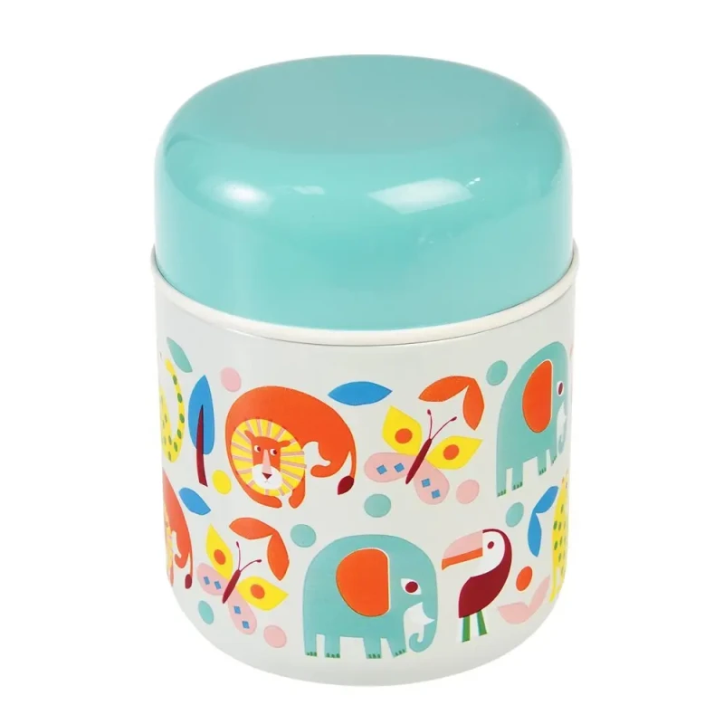 Image of Rex London Stainless steel food storage box Rex London Wild Wonders Bleu Unisex TU