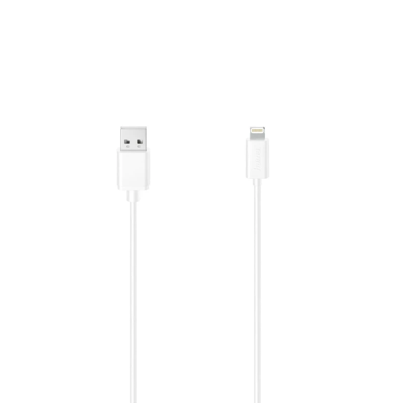 Image of Hama Hama USB charging cable USB 2.0 USB-A plug, Apple Lightning plug 1.50 m White 00200623 00200623