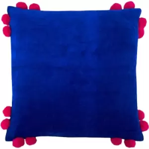 Image of Hoola Pom-Pom Cushion Blue/Pink - Blue/Pink - Furn.